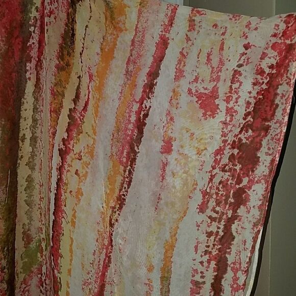 Chico's sheer multi color top Sz. M/L NWOT - Picture 4 of 5